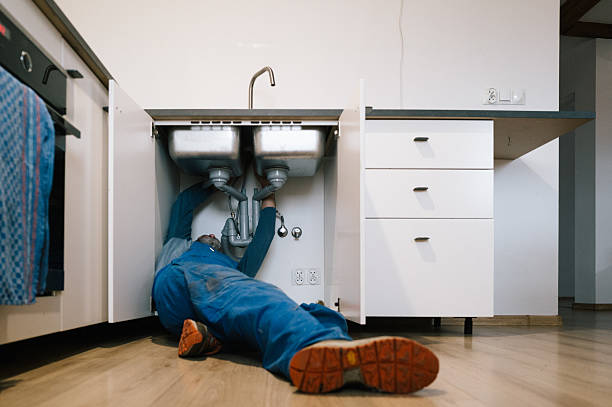 Professional Emergency Plumber technician working in Monroe, MI